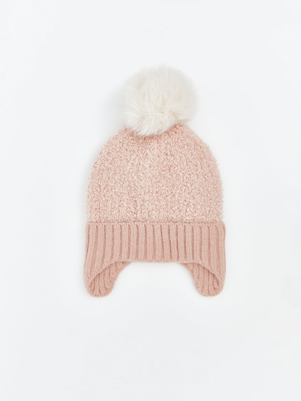 Pom Pom Detail Baby Girl Beanie