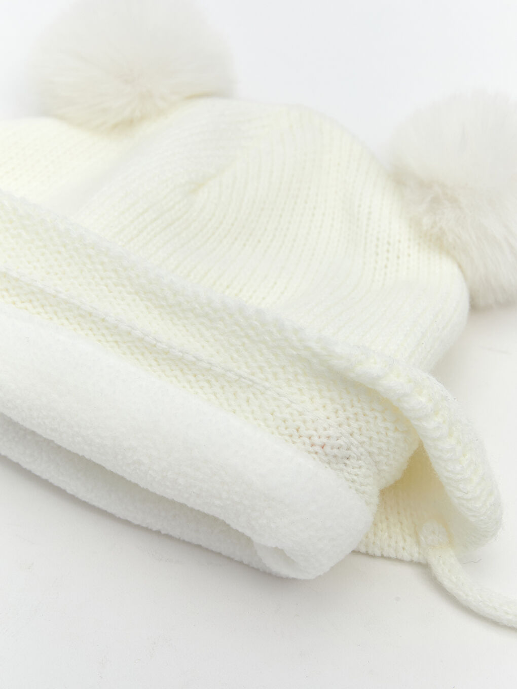Pom-Pom Detailed Baby Girls' Snow Hat-3
