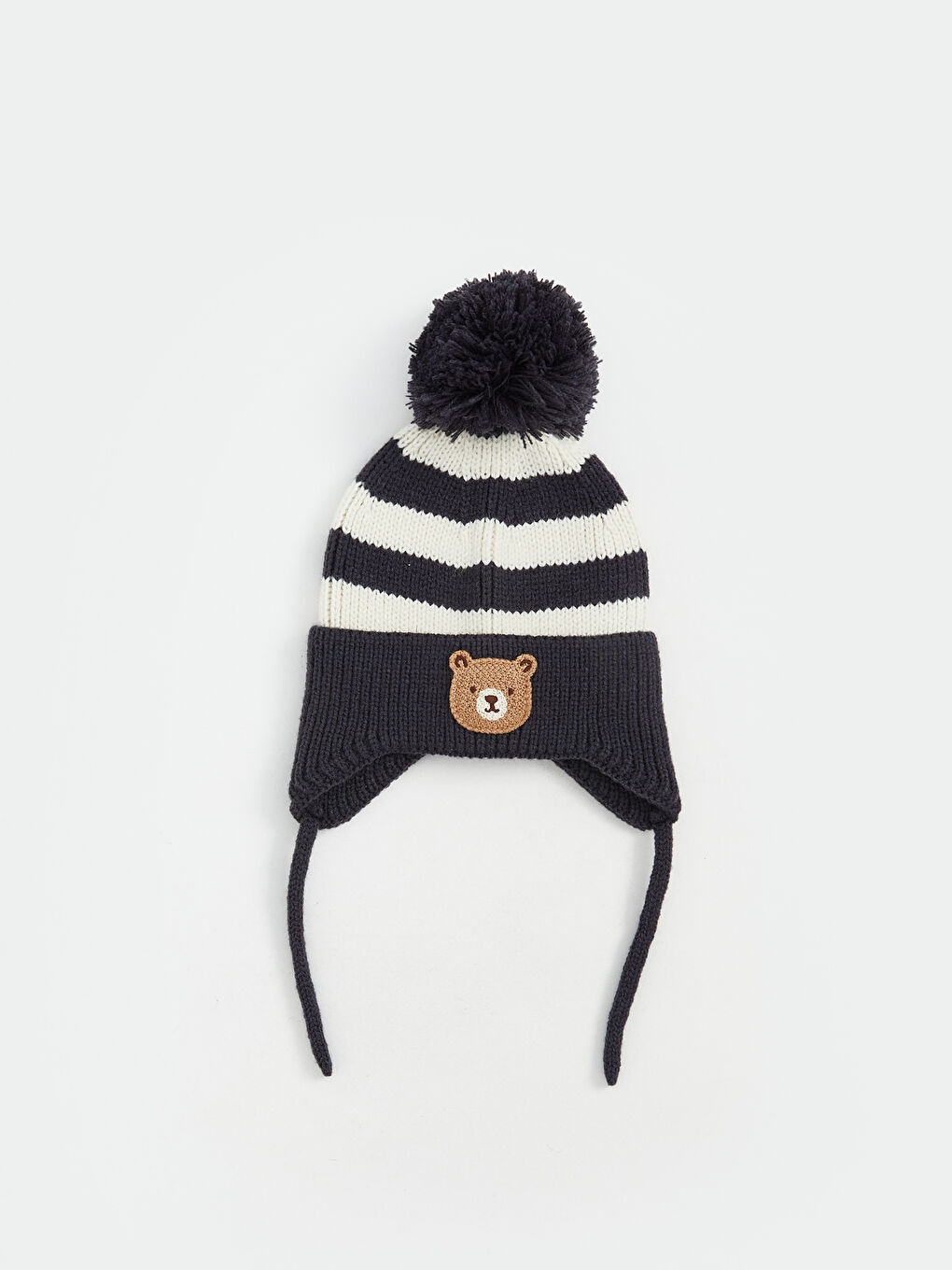 Pom Pom Detail Baby Girl Beanie