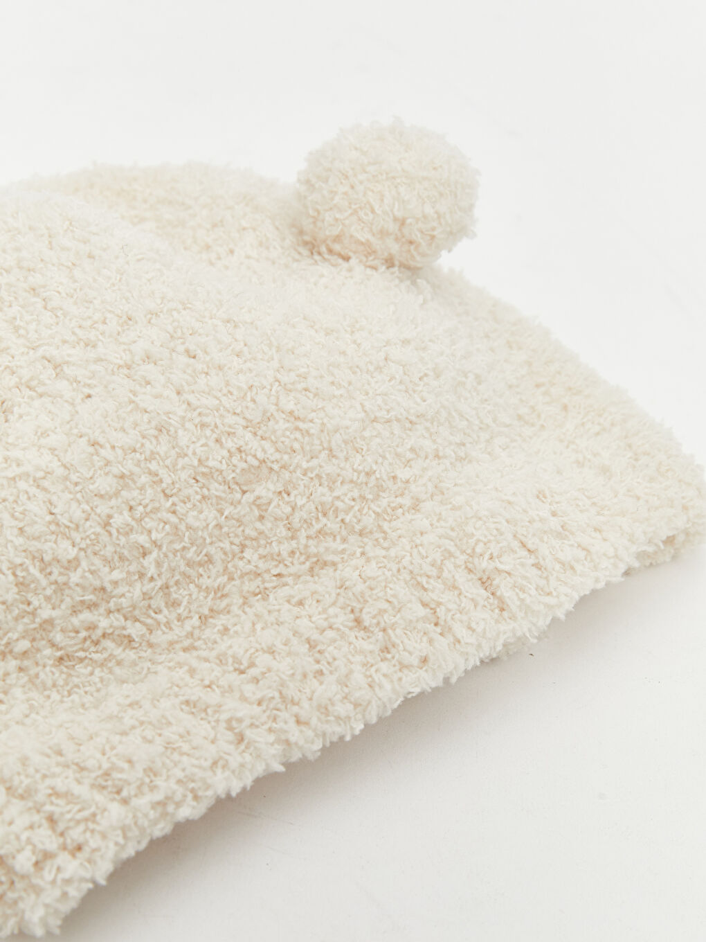 Pom Pom Detail Baby Girl Beanie-2