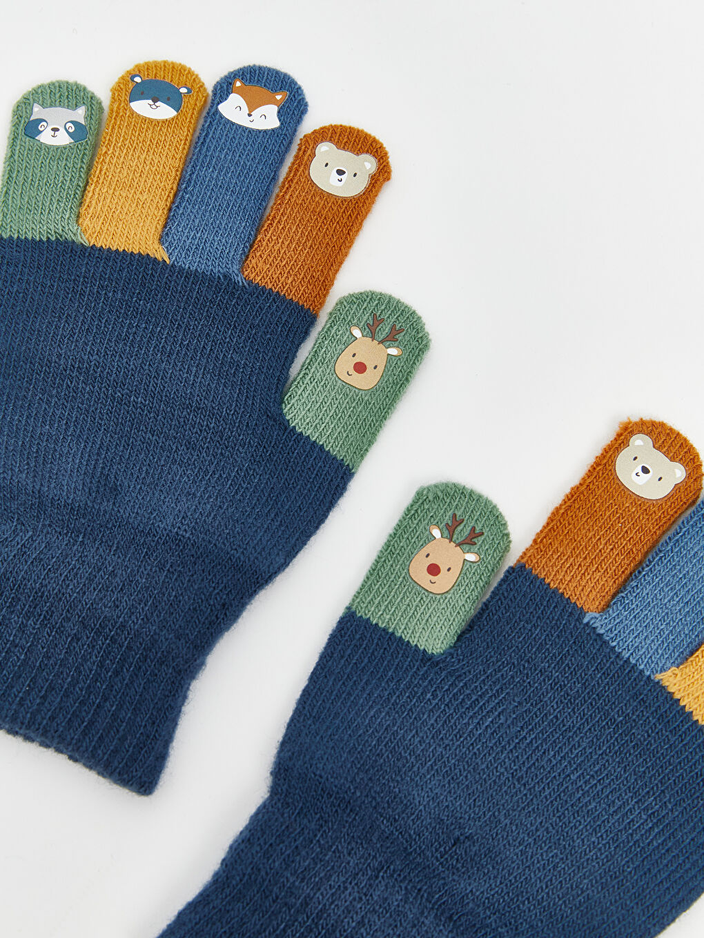 Baby Boy INDIGO Newborn Mittens-1