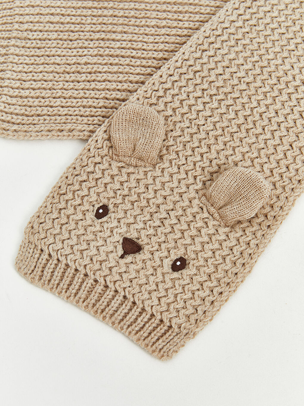Baby Boy BEIGE Scarf-1