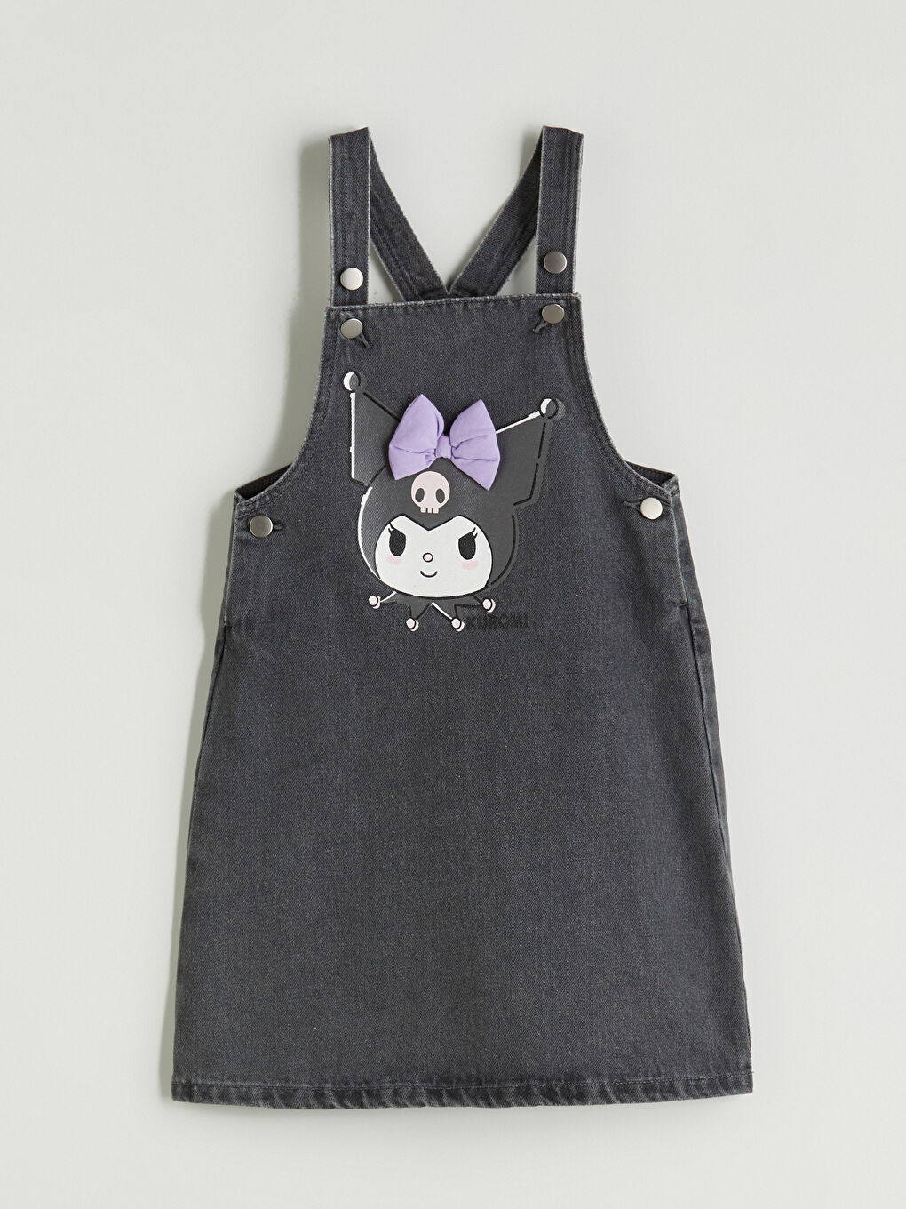 LCW Kids Girl ANTHRACITE Dress -W5CR95Z1-DC4