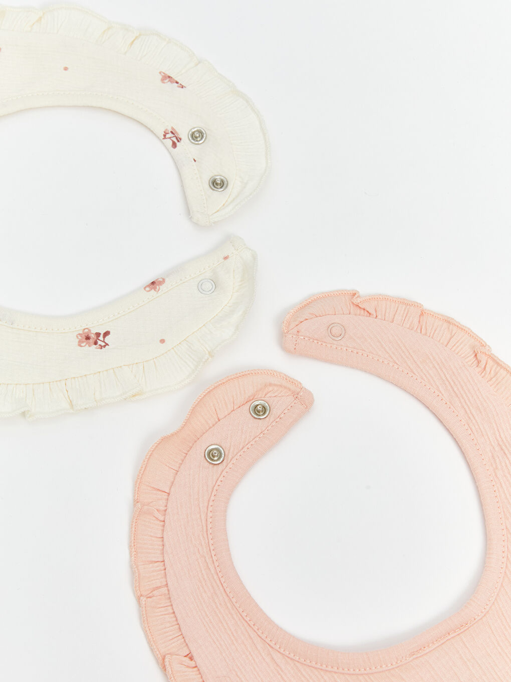 Baskılı Kız Bebek Mama Önlüğü 2'li-3