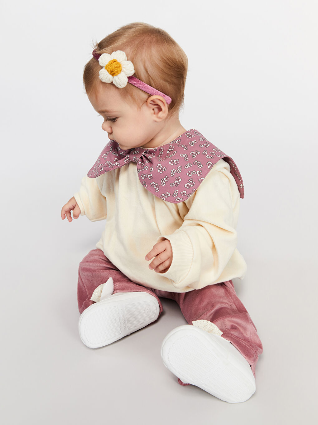 Bandeau JAUNE Bébé Fille-1