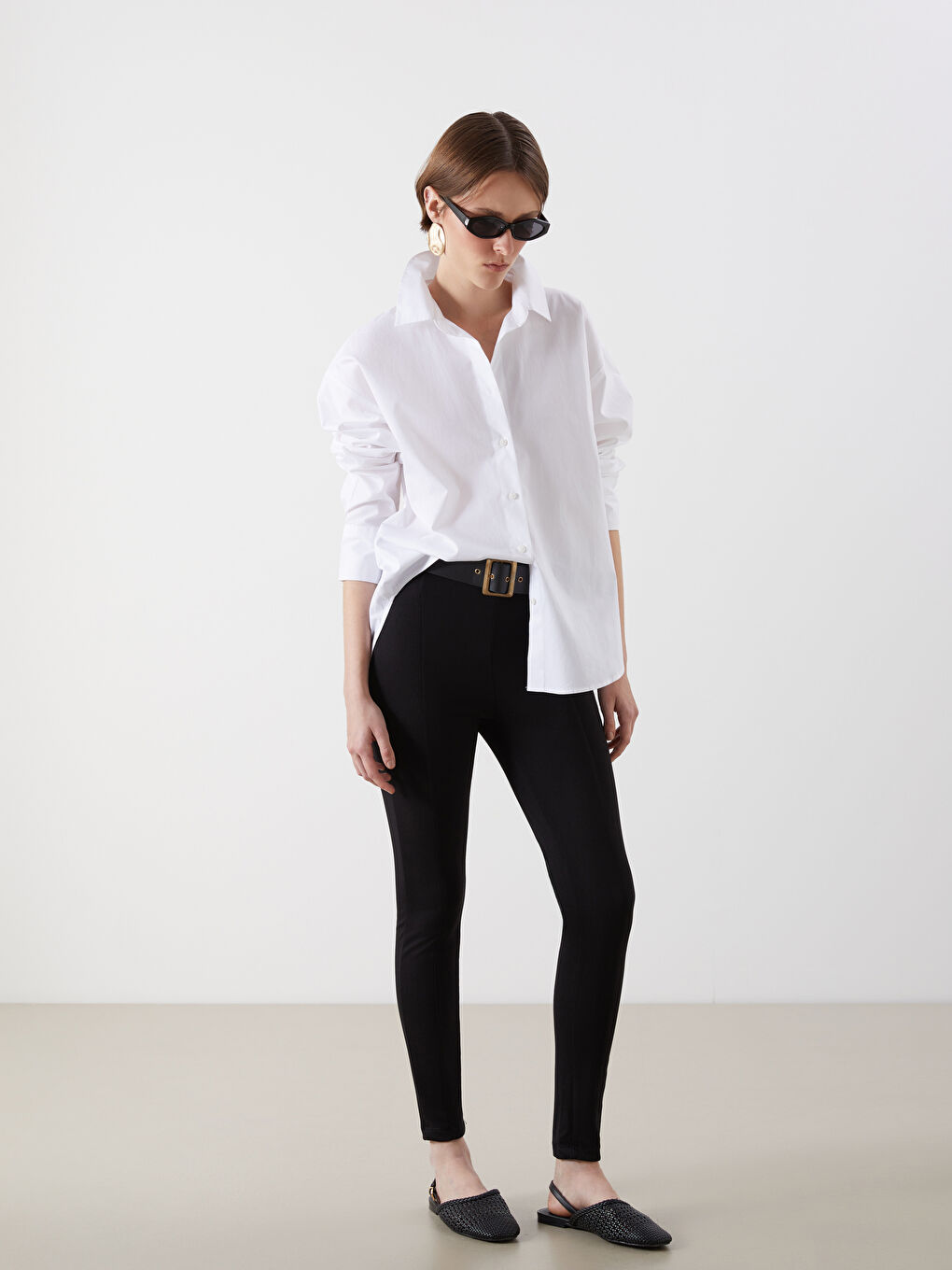 Leggings Taille Haute Unis pour Femmes