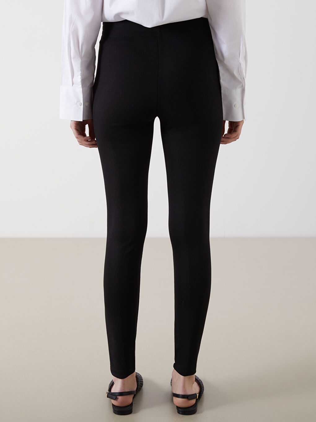 Leggings Taille Haute Unis pour Femmes-3