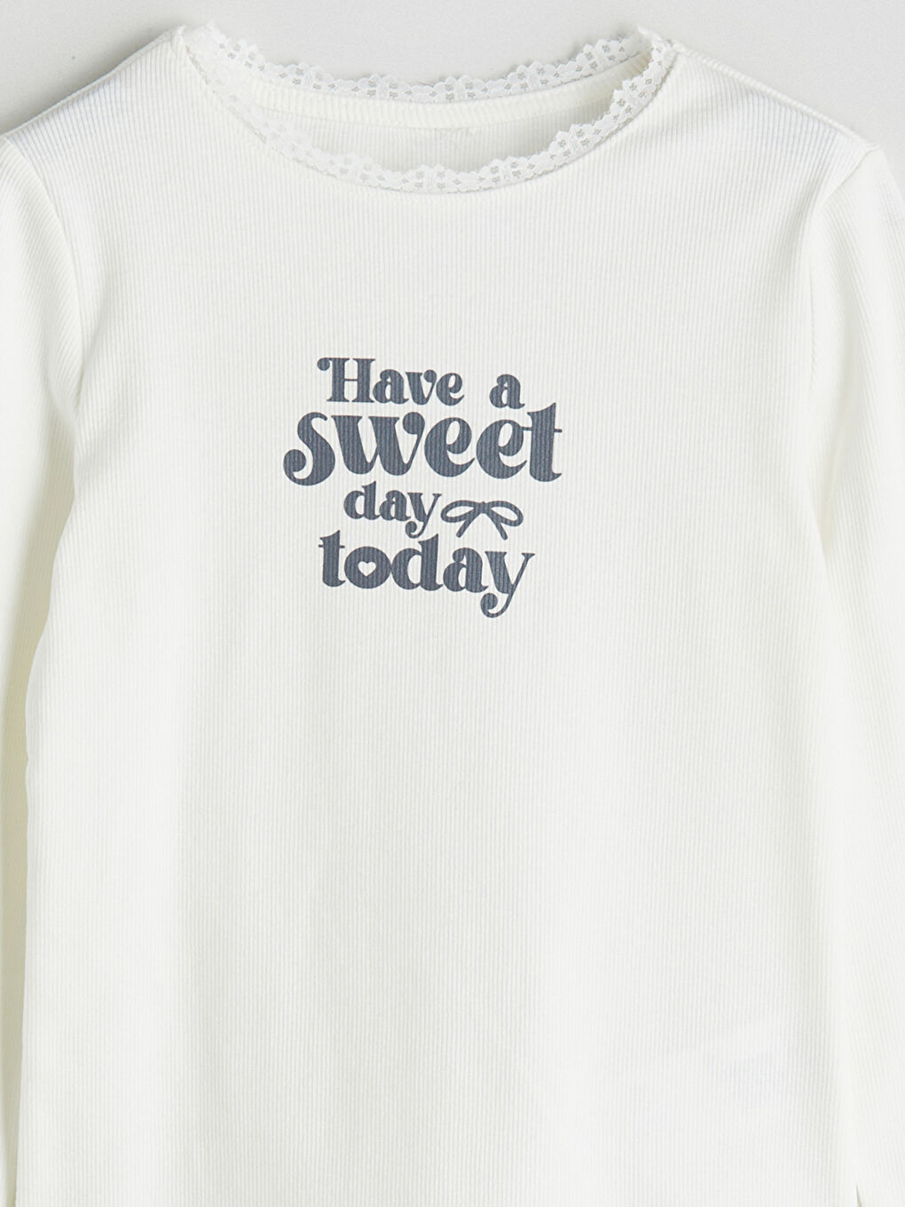 Crew Neck Girls' T-Shirt-1