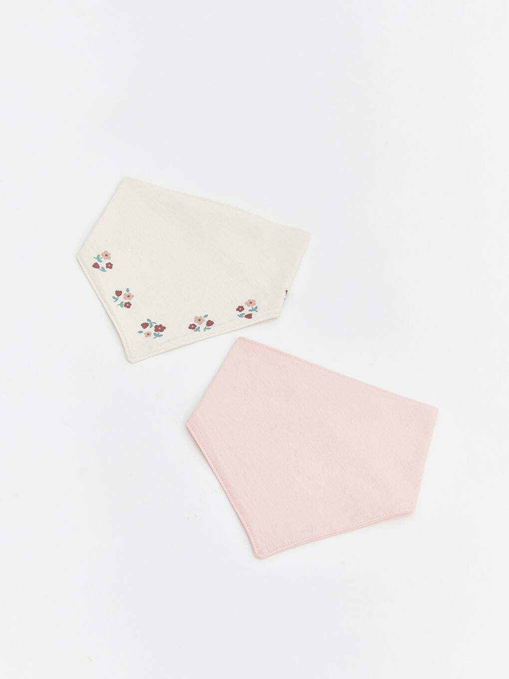 Baskılı Kız Bebek Mama Önlüğü 2'li-1