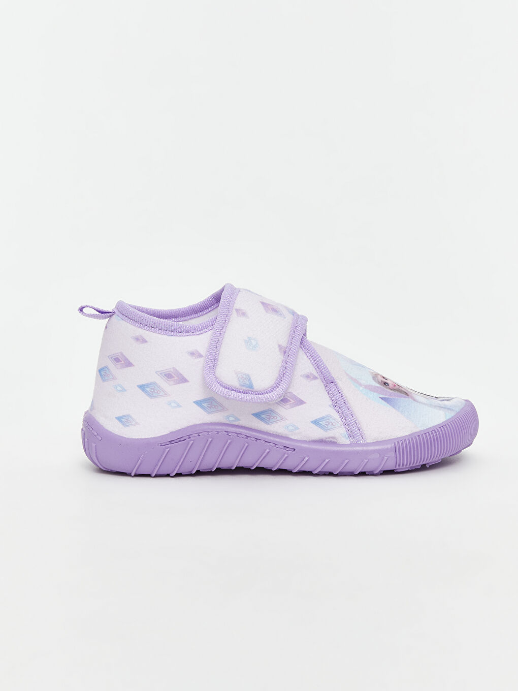 Lila Frozen Baskılı Kız Çocuk Panduf-1