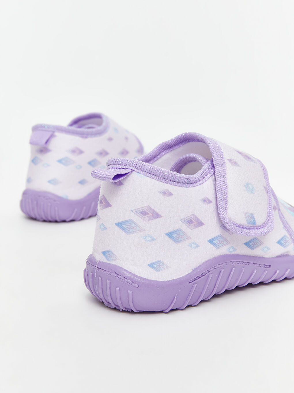 Lila Frozen Baskılı Kız Çocuk Panduf-4