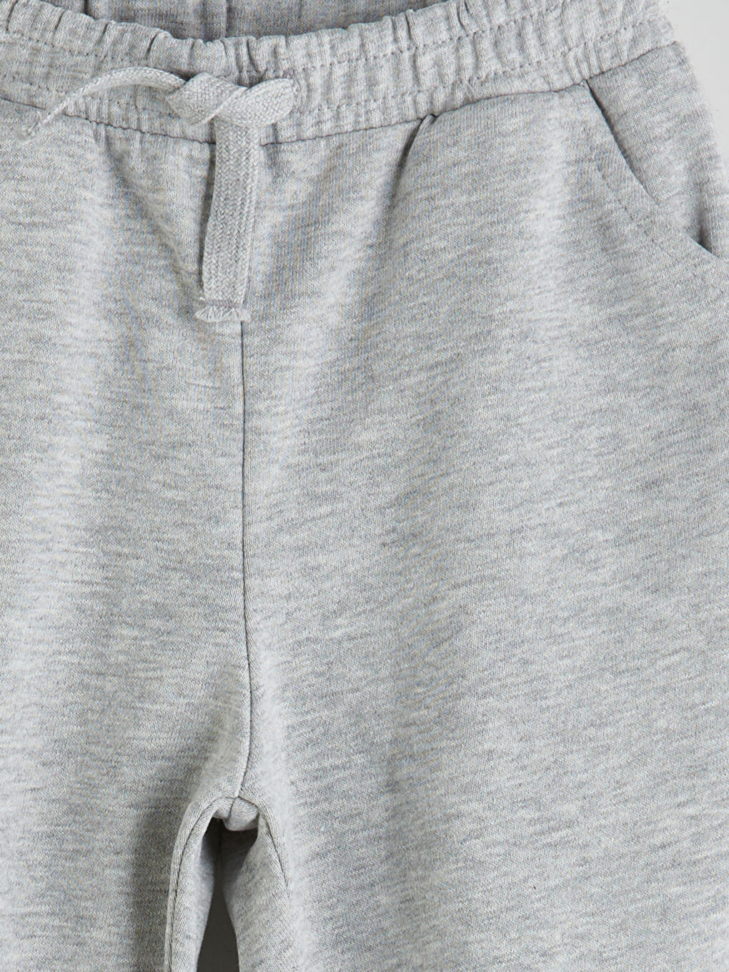 Gri Beli Lastikli Erkek Çocuk Eşofman Altı-1