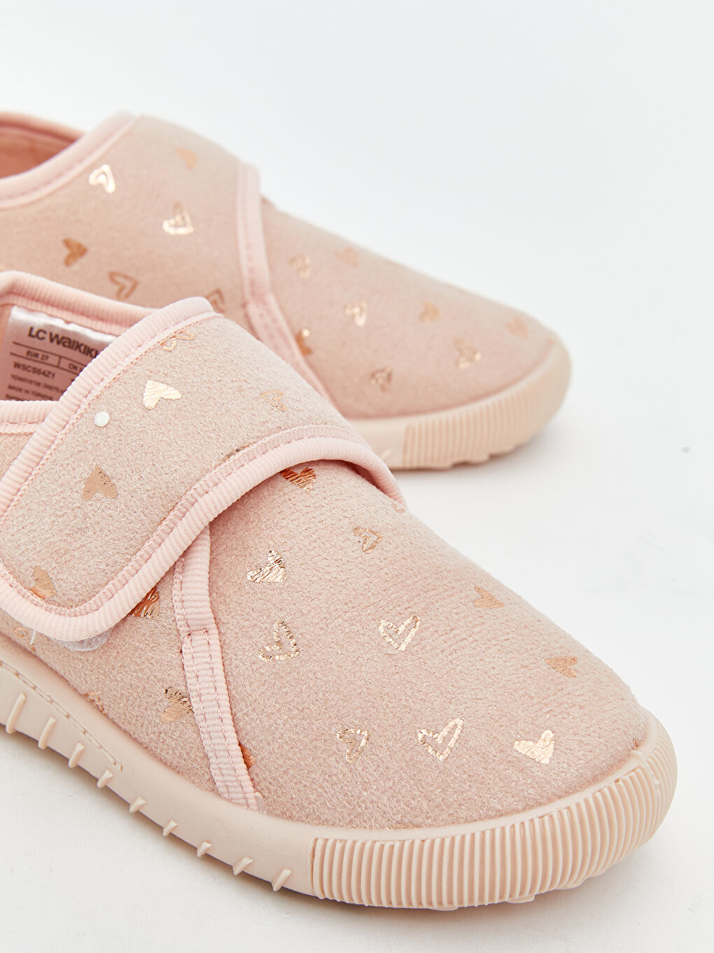 Pembe Cırt Cırtlı Kız Çocuk Panduf-2