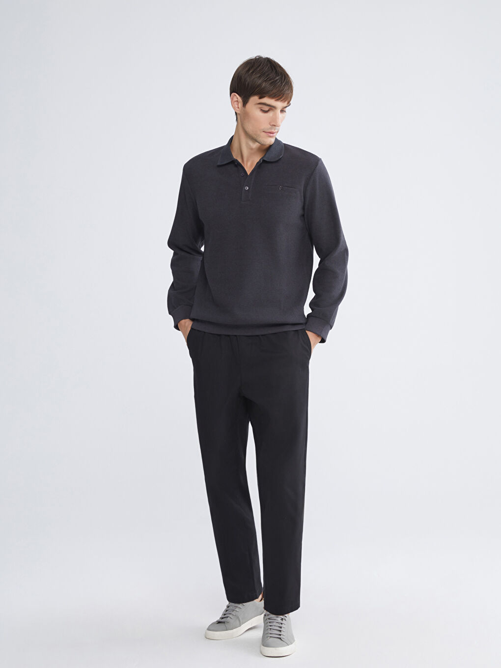 Rollkragen Herren-Sweatshirt-1