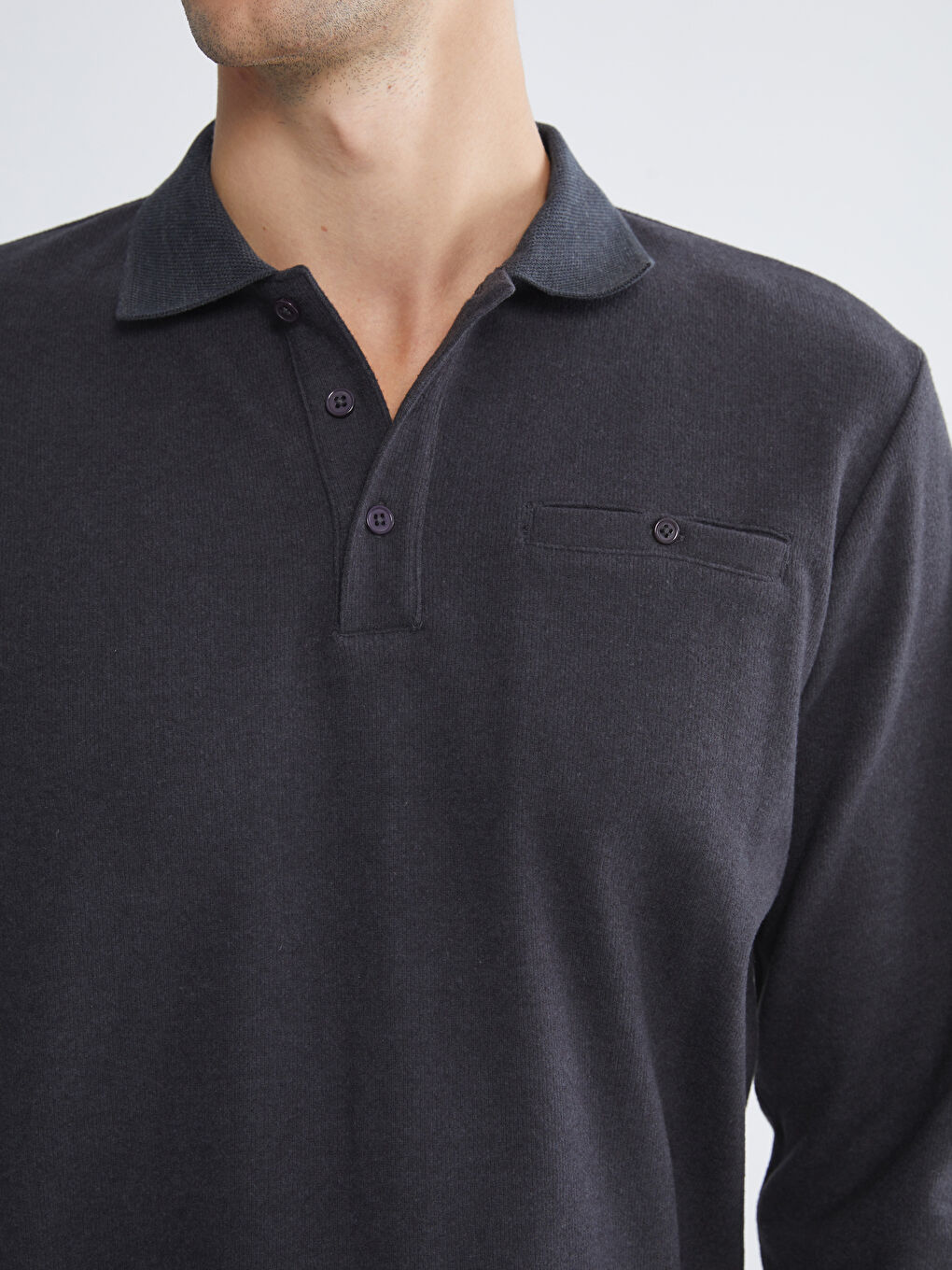 Rollkragen Herren-Sweatshirt-2