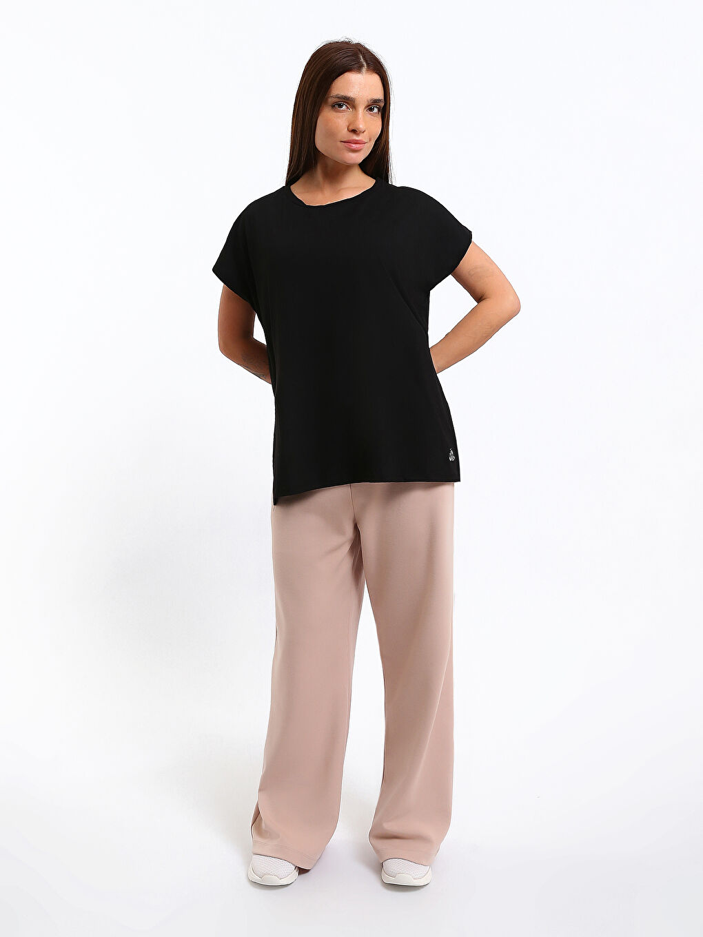 T-shirt de sport pour Femmes à col rond-1