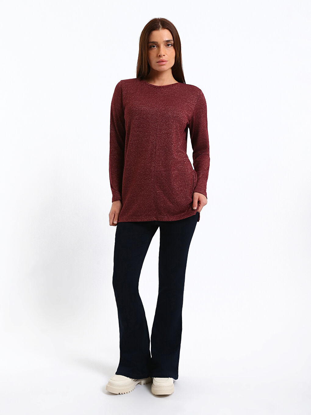 Crew Neck Plain T-Shirt-1