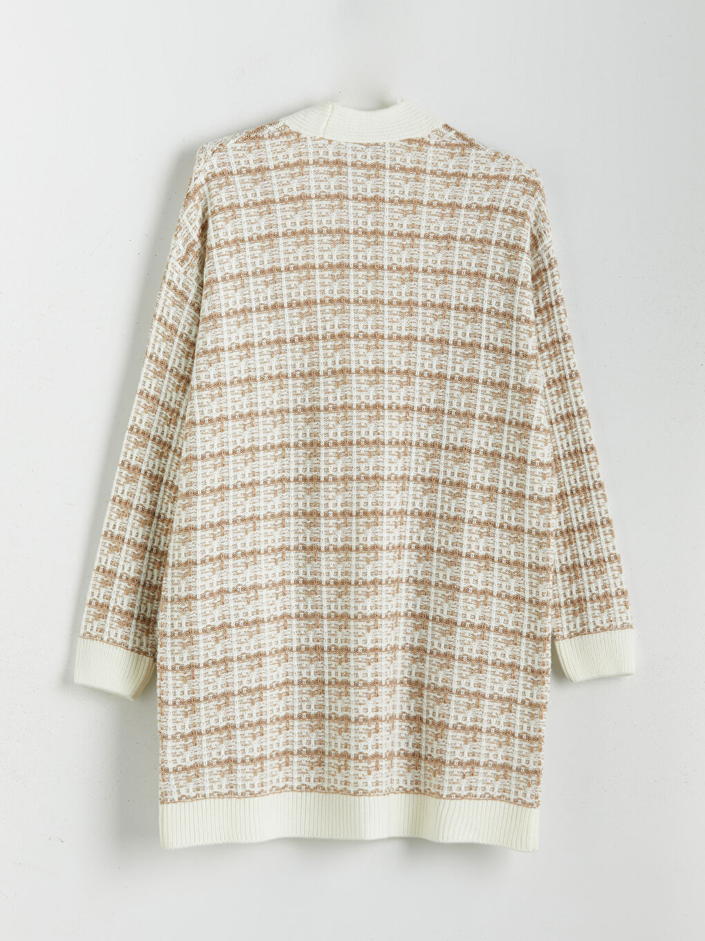 كارديجان تريكو بنمط فتحة رقبة على شكل حرف V للسيدات-5