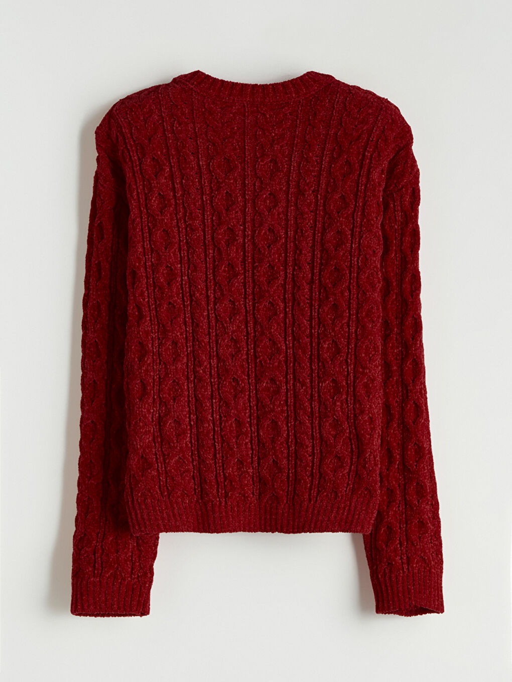 Свитер из трикотажа с круглым вырезом для девочек-2