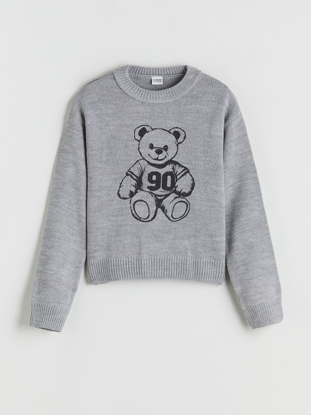 Crew Neck Girls' Knitwear Sweater