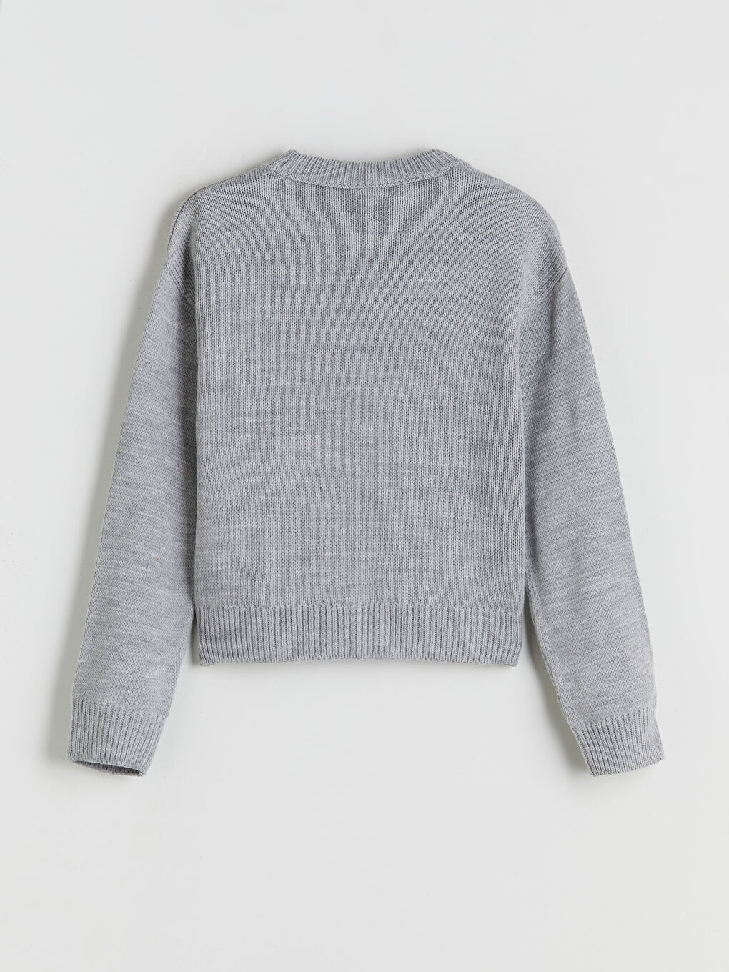 Crew Neck Girls' Knitwear Sweater-1