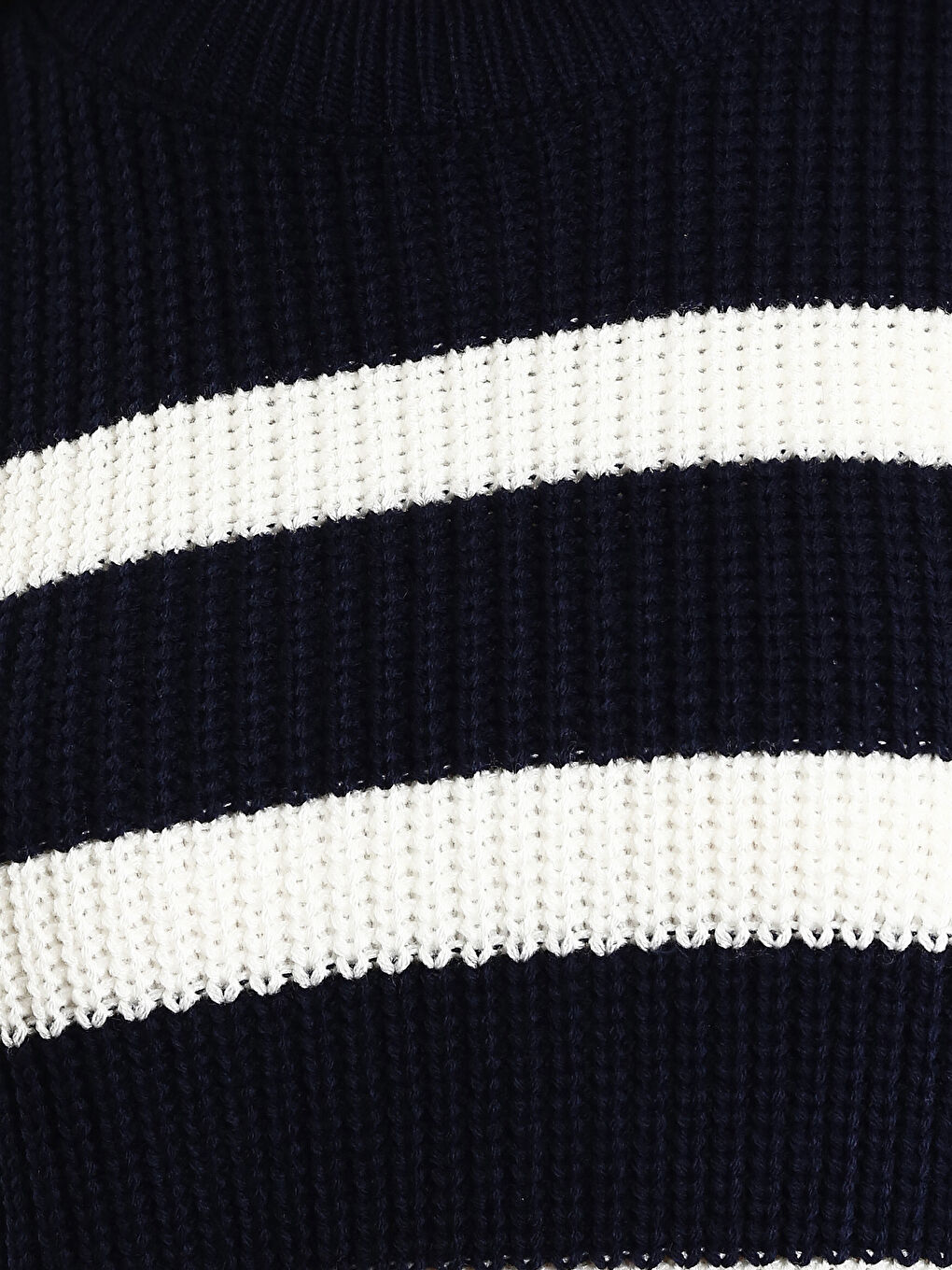 Crew Neck Striped Oversize Women's Knitwear Sweater-4