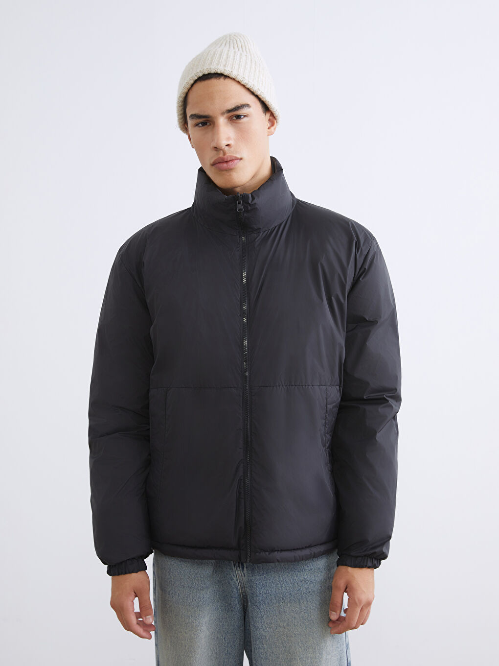 Man BLACK Puffer Coat-2