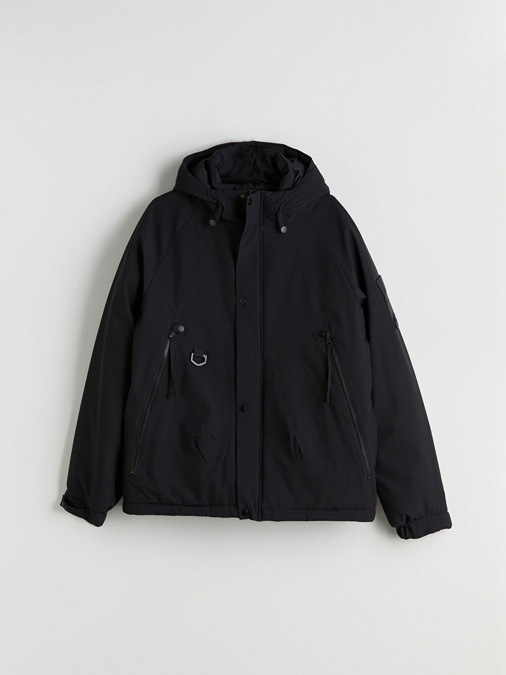 Relaxed Fit Hooded Men's Coat