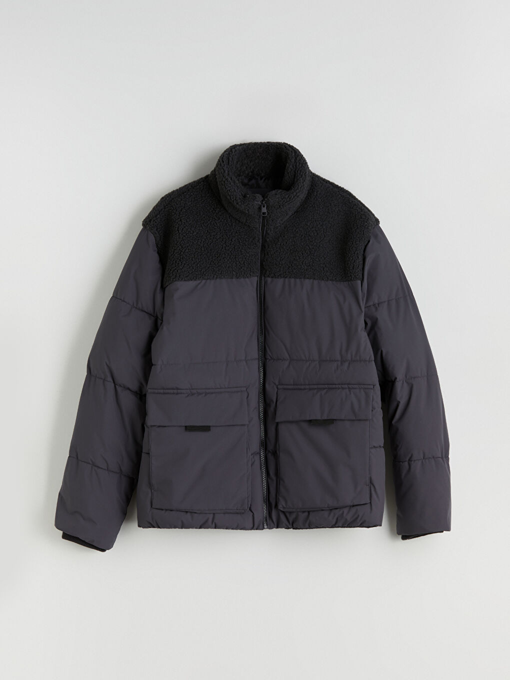 Muškarac SIVA Puffer jakna/napuhana deblja jakna-5