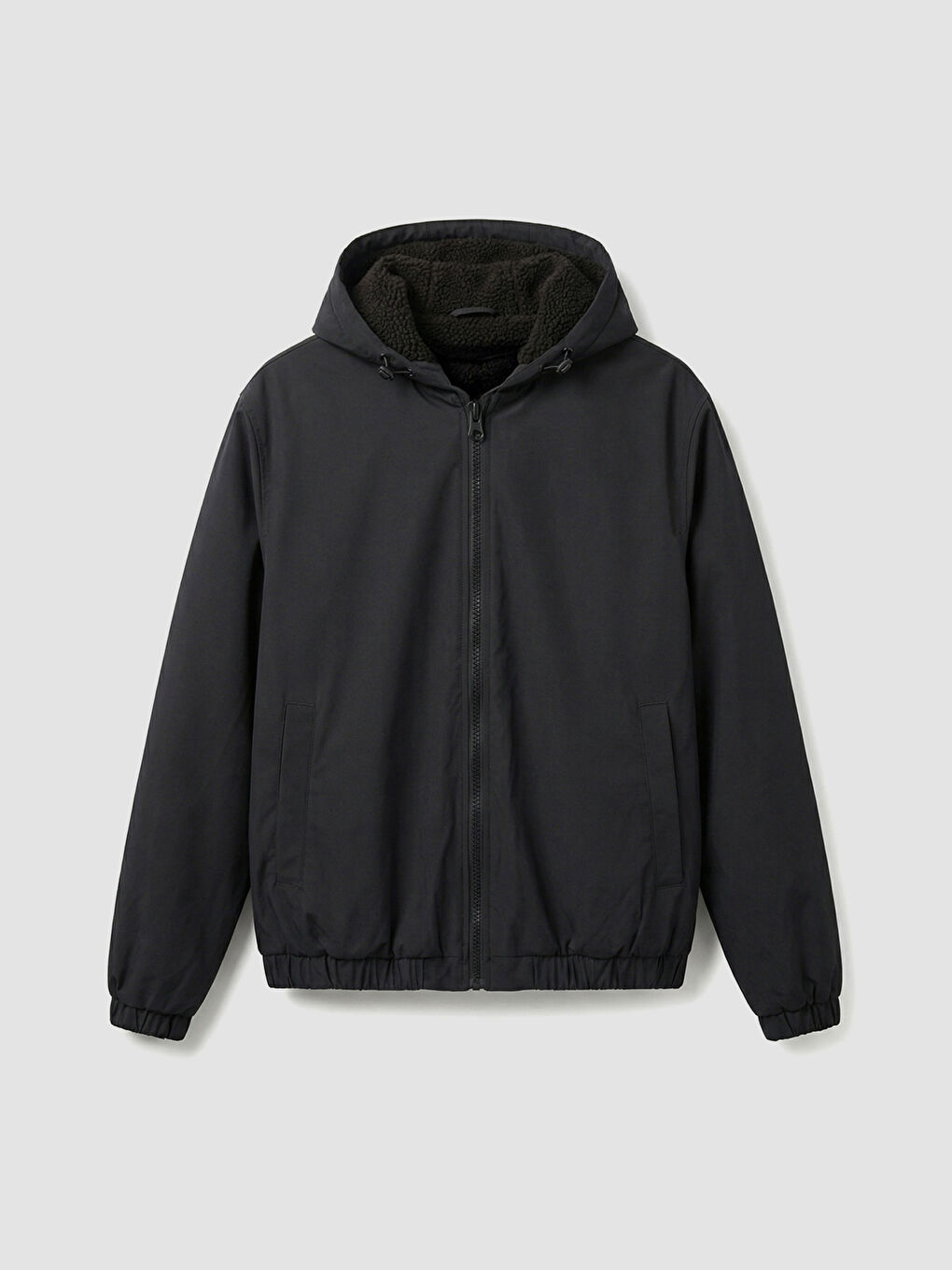 Rahat Kalıp Kapüşonlu Erkek Mont