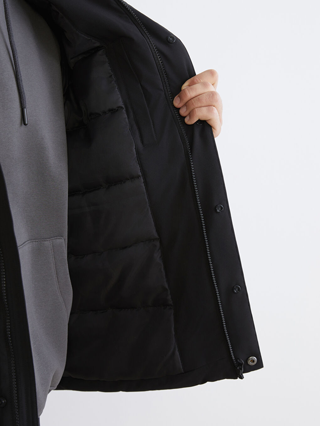 Мужская парка стандартного кроя с капюшоном-3