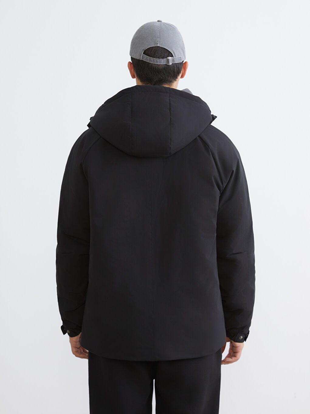 Мужская парка стандартного кроя с капюшоном-4
