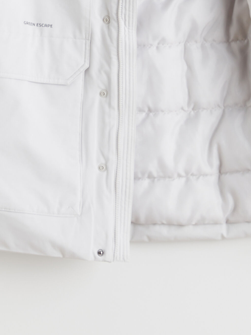 Ерлерге арналған стандартты пішім капюшонды парка пальтосы-6