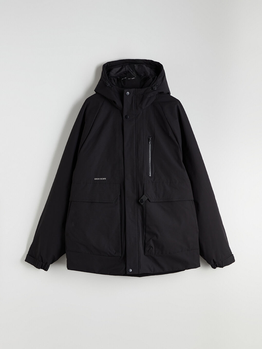 Мужская парка стандартного кроя с капюшоном-5