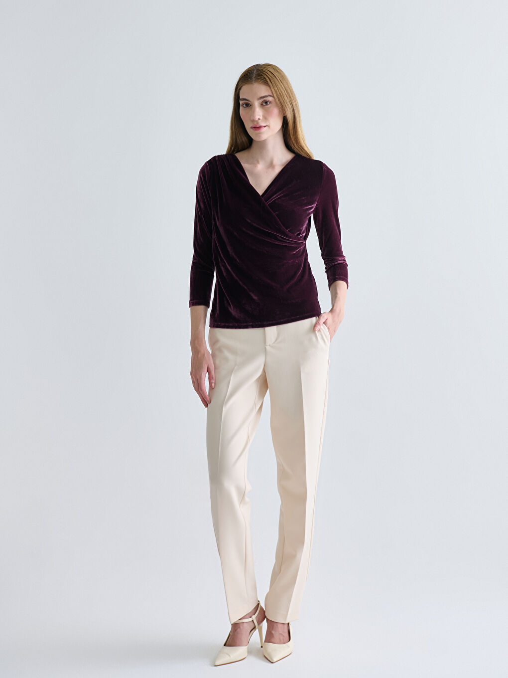 BOJA ŠLJIVE Bluza Žena-1