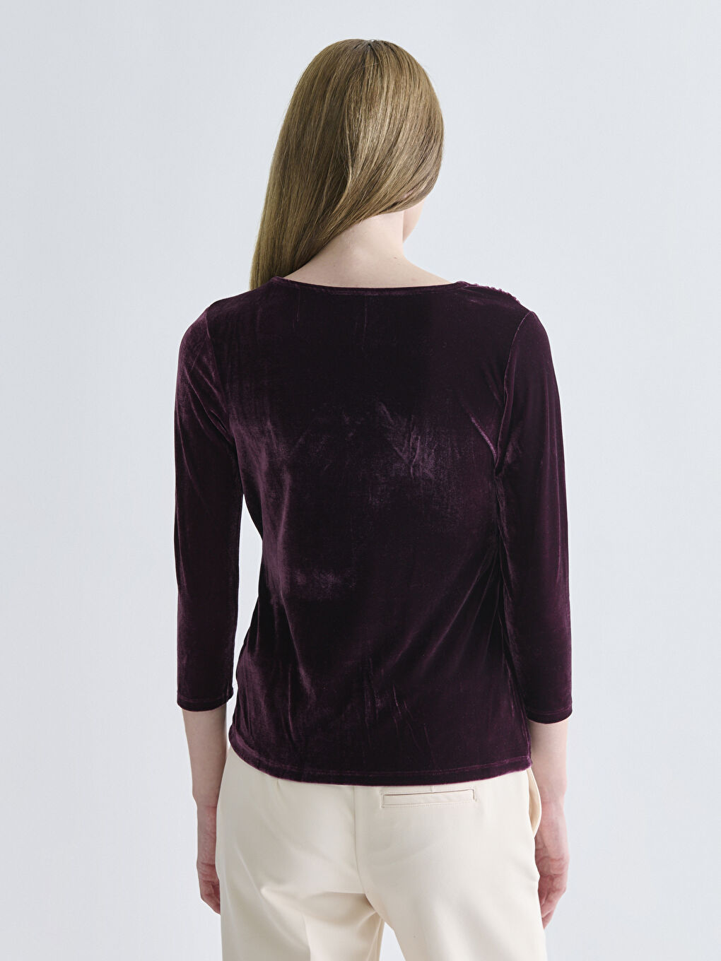 BOJA ŠLJIVE Bluza Žena-3