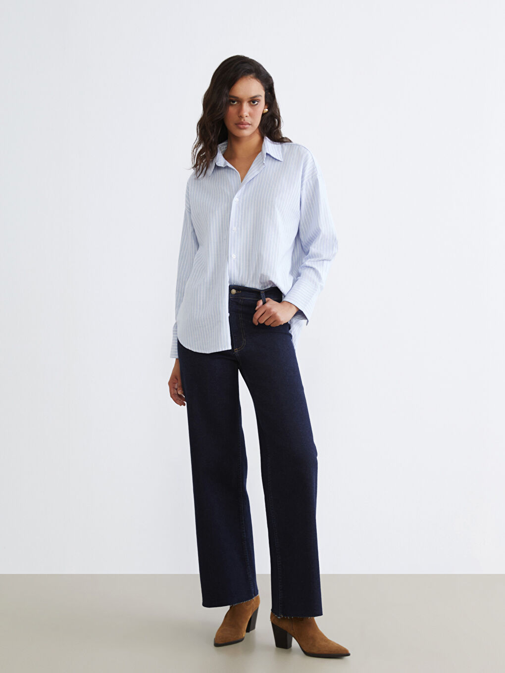 Striped Oversize Women's Shirt