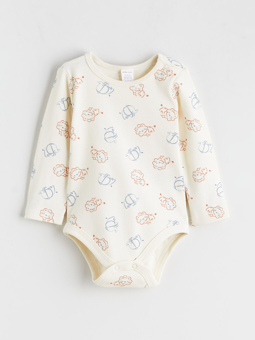 Ekru Baskılı Erkek Bebek Hastane Çıkış Seti-1