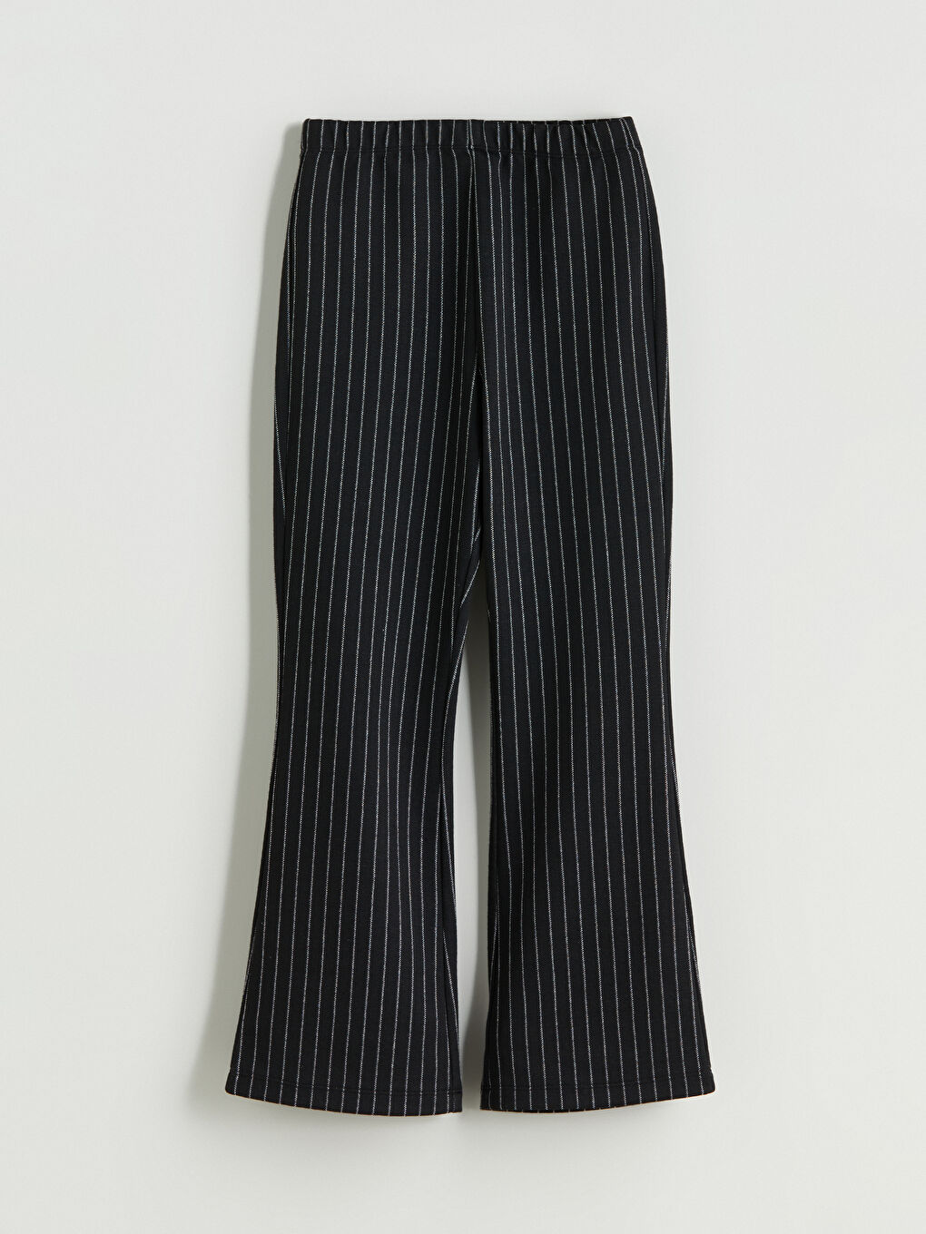 Siyah Beli Lastikli Çizgili Kız Çocuk Eşofman Alt