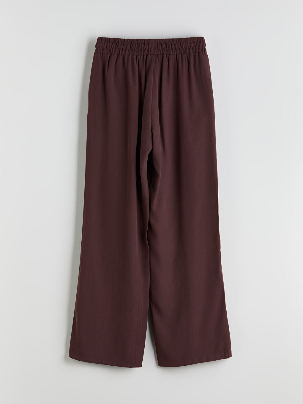 Elastic Waist Wide Leg Women's Trousers-10