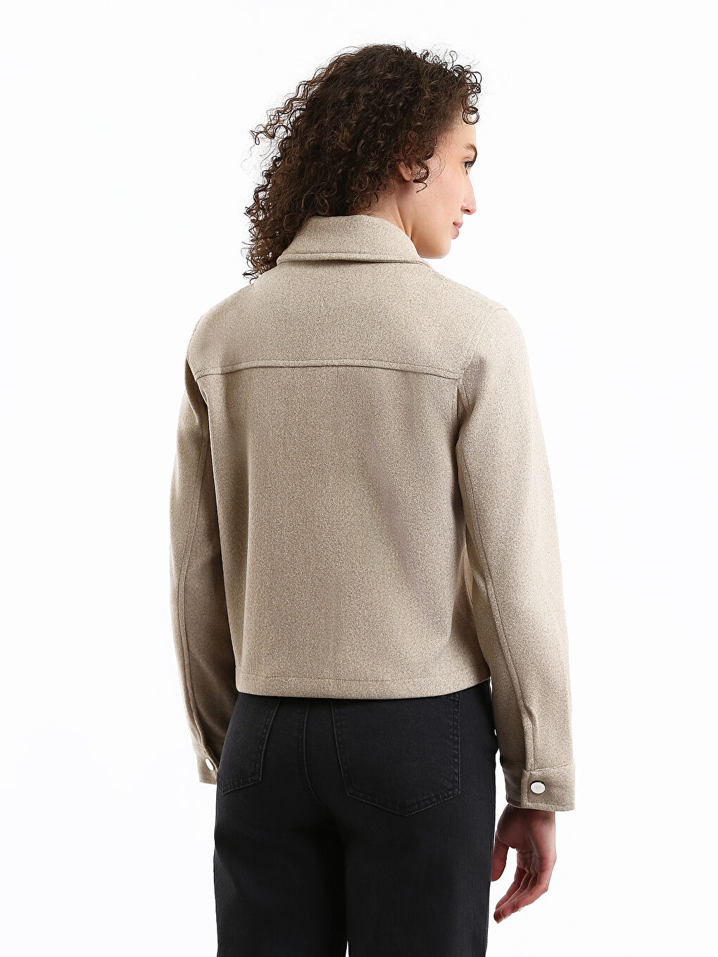 Collared Neck Women's Cachet Overcoat-4