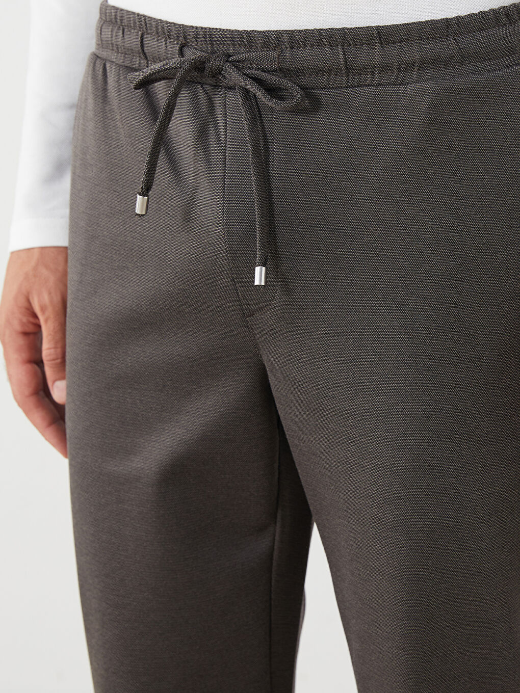 Pantalone standardnog kroja sa elastičnim strukom za muškarce-2