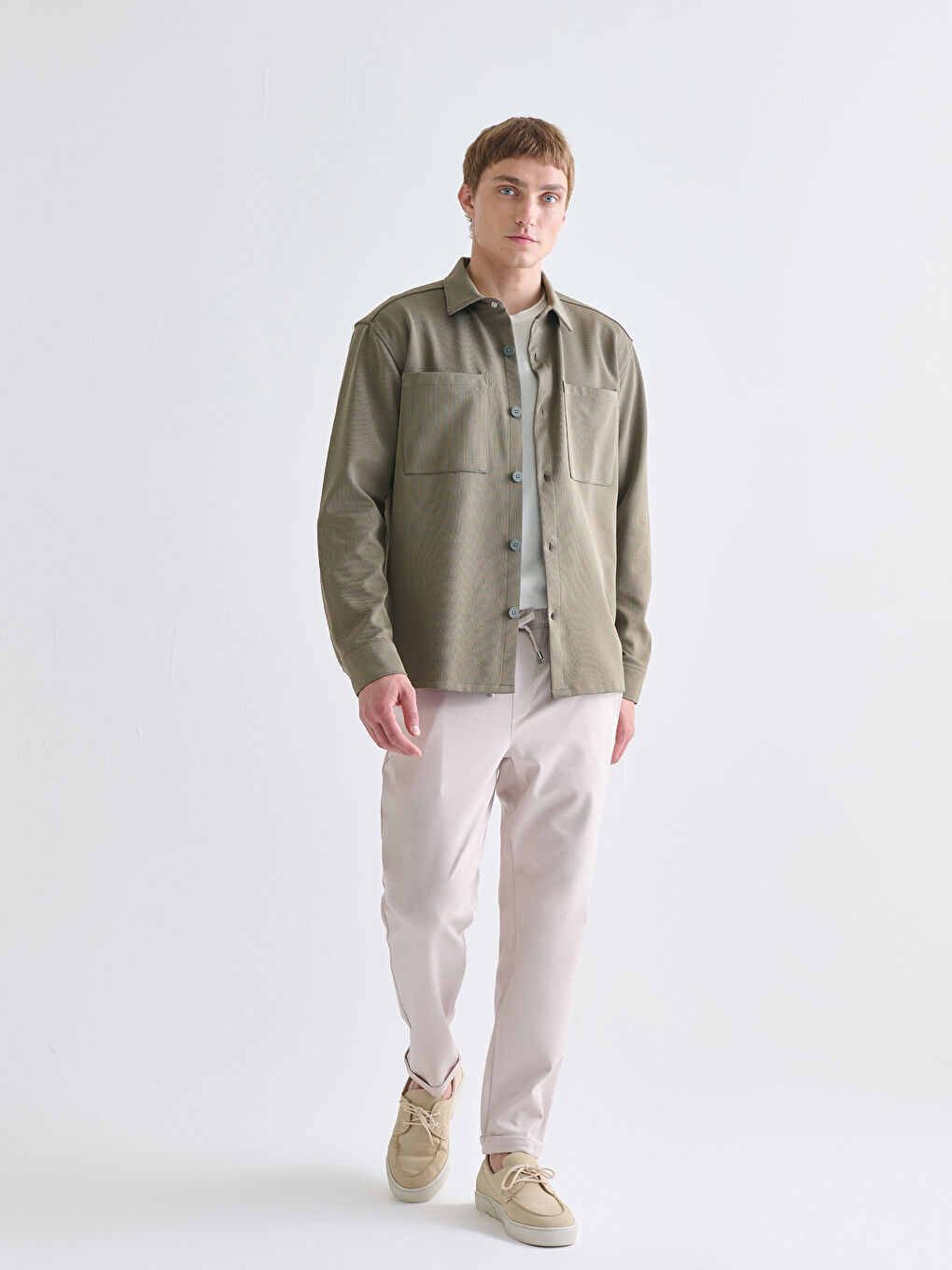 Pantalon à Taille Élastiquée pour Hommes Coupe Standard