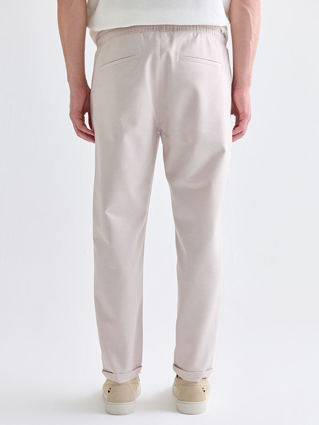 Pantalon à Taille Élastiquée pour Hommes Coupe Standard-3