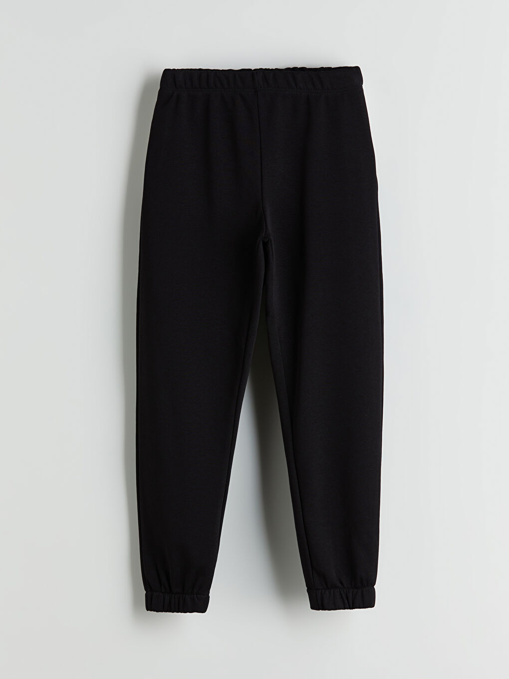 Siyah Beli Lastikli Kız Çocuk Jogger Eşofman Altı