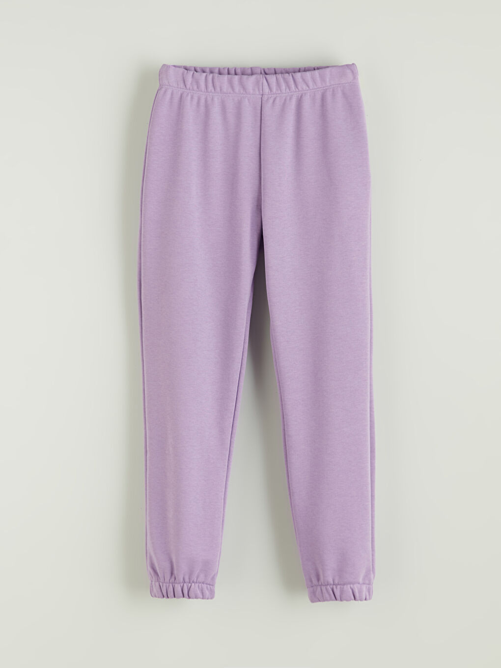 Lila Beli Lastikli Kız Çocuk Jogger Eşofman Altı