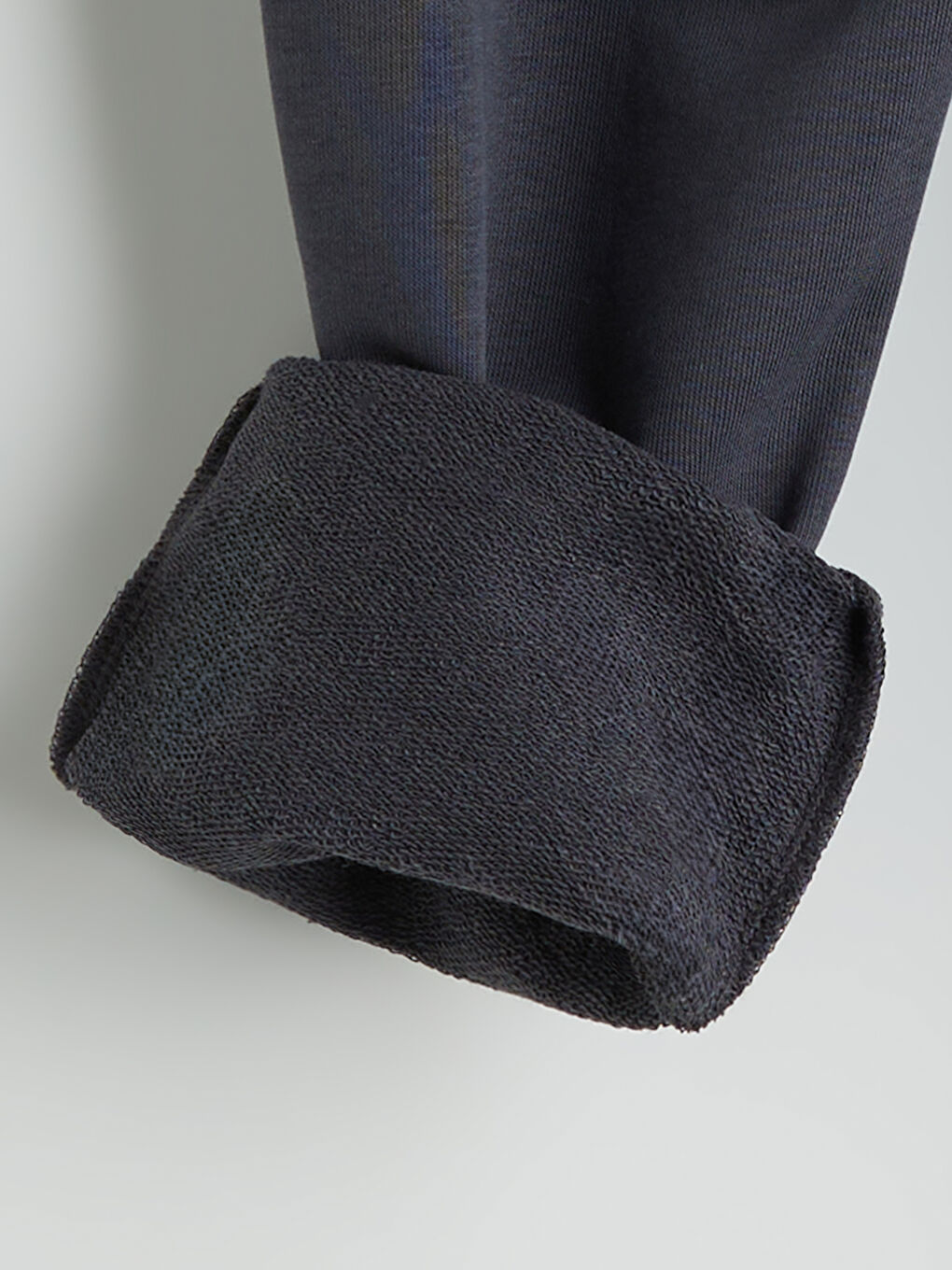 Antrasit Beli Lastikli Kız Çocuk Jogger Eşofman Altı-2