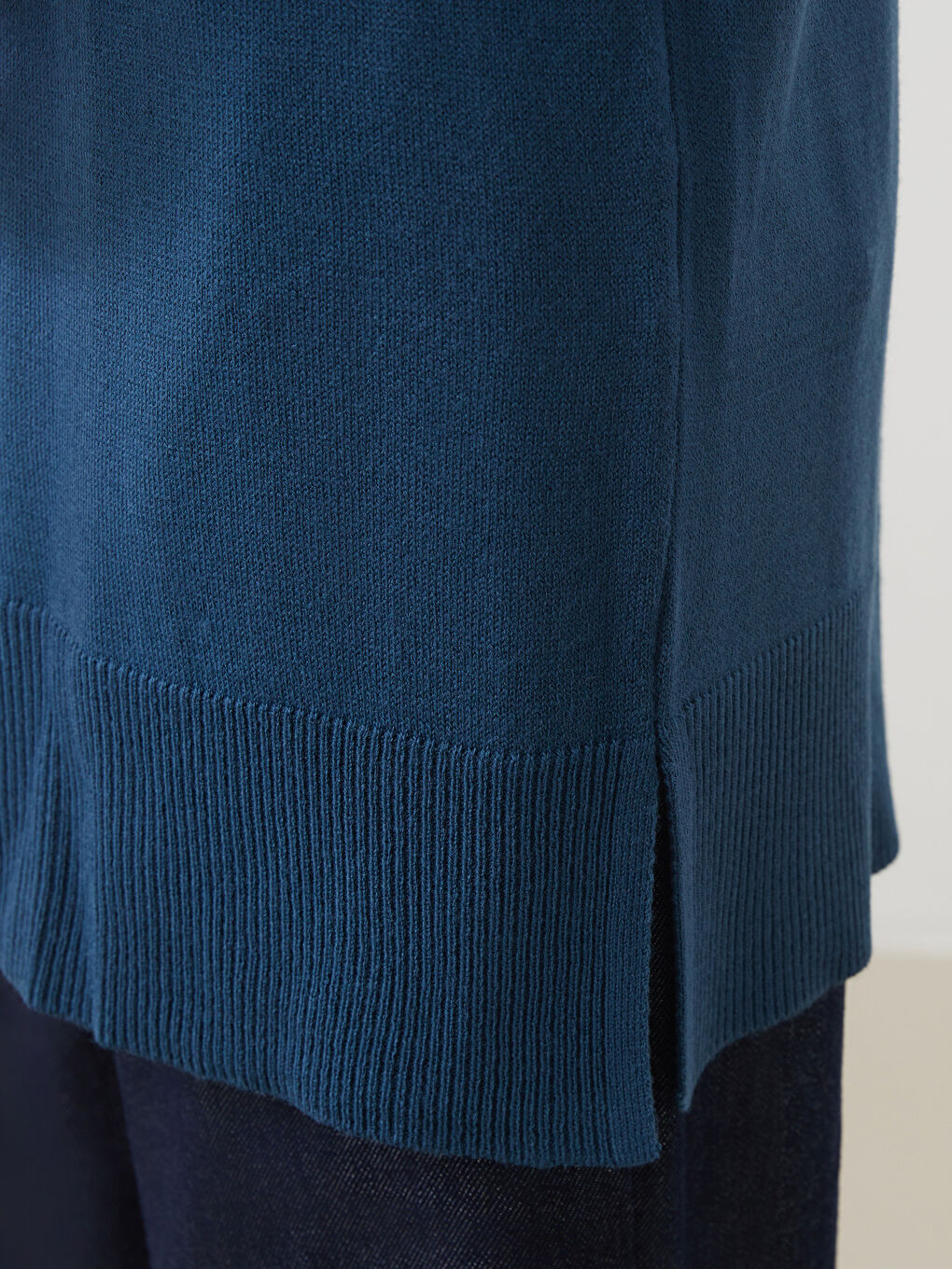 Funnel Neck Women's Knitwear Tunic-5