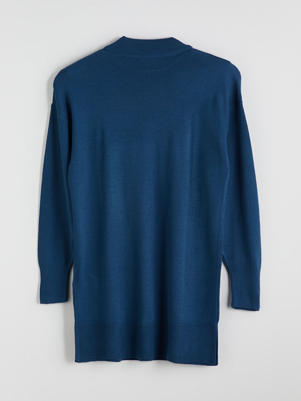 Funnel Neck Women's Knitwear Tunic-9