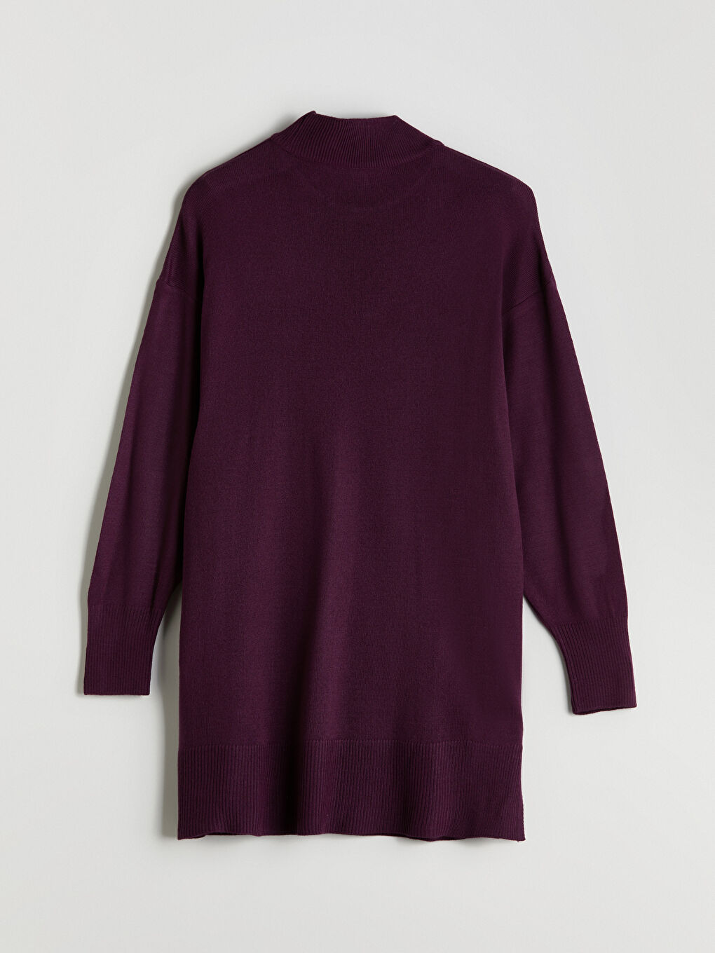 Funnel Neck Women's Knitwear Tunic-7